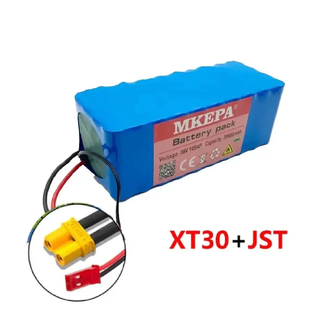 36V 42V 10S4P 30Ah 18650 Power 250W-500W Original Lithium Battery For Electric Car Scooter Belt 30A BMS