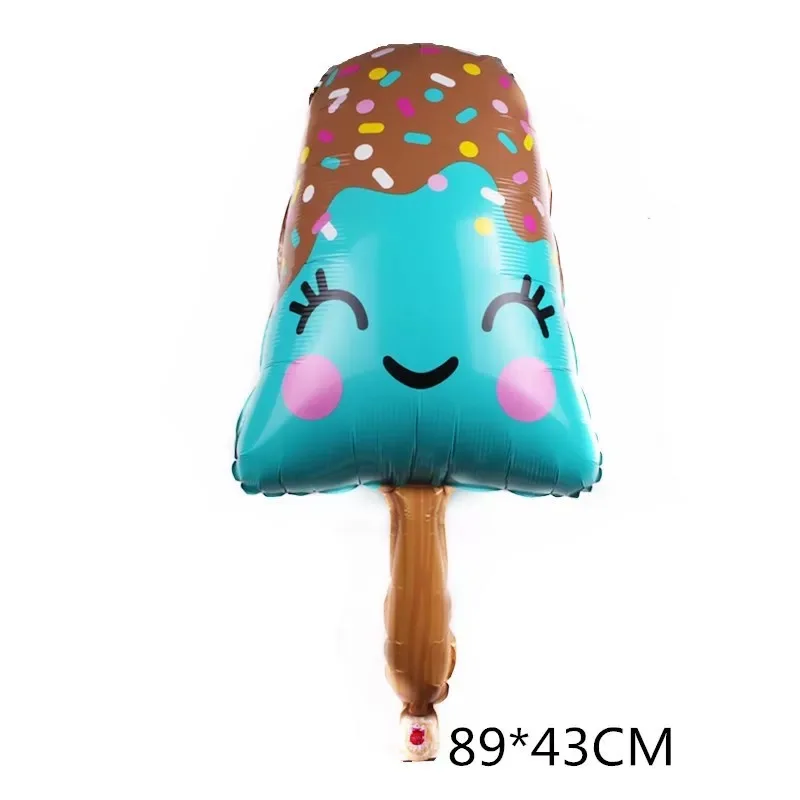 Ice Cream Popsicle Summer Cartoon Cute Aluminum Film Balloon Kids Birthday Toys Baby Shower Ball Party Supplies