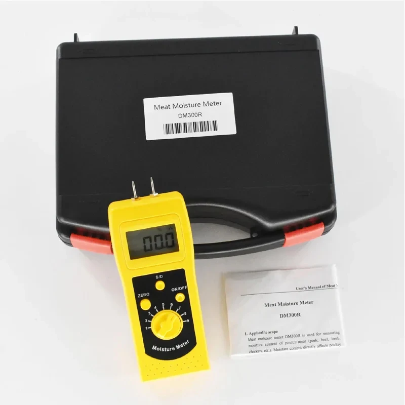 DM300R vleesvochtmeter vers vlees van runderen, schapen en kip en speciaal vlees kan worden gemeten door zelfkalibratie.