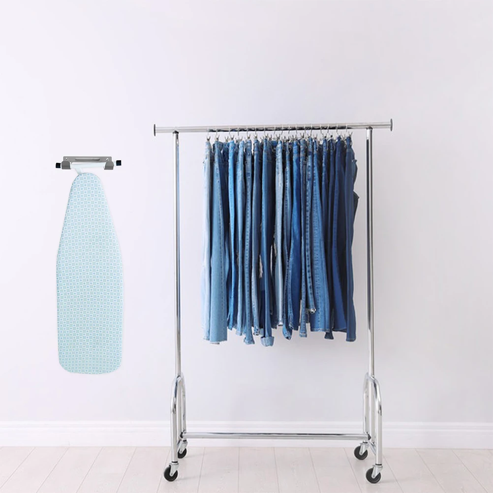

2pcs Iron Hook Wall Mount Ironing Board Holder Storage Rack Hanging Door Hanger Antislip Pads Multifunctional Spacesaving