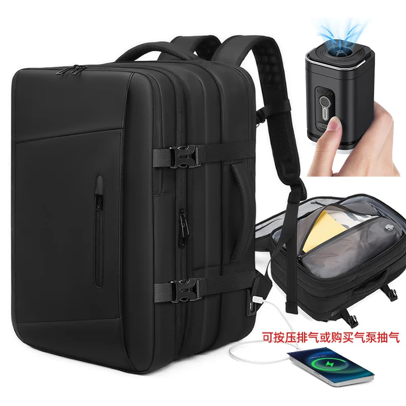 

Backpack Men's Large Capacity Multifunctional Expandable Vacuum Compression Travel Bag Waterproof Business Trip ComputerBackpack