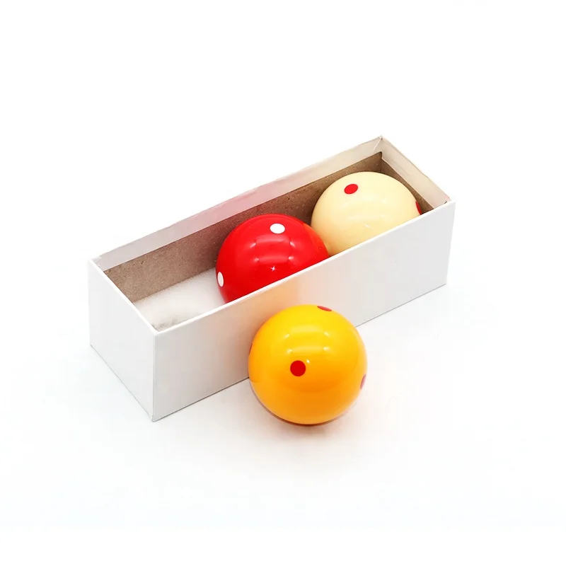 Billiard Accessories Carom Ball Dia 61.5 mm Carom Billiard/Pool Balls set  3Pcs/Box 6 Dots White Box Packing