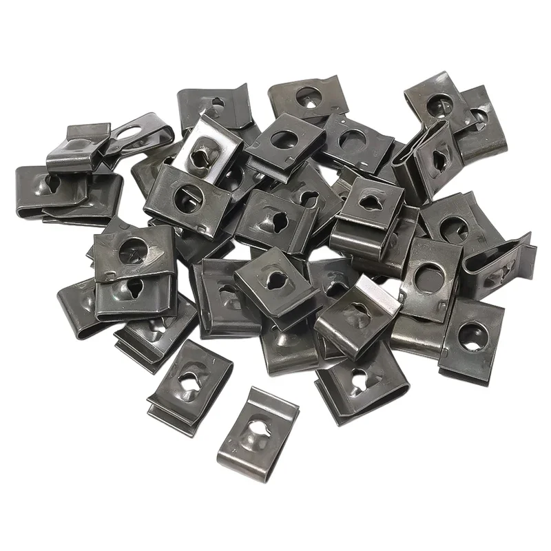 Car Metal Screw Fastener Clips U-Type Clip with Screw Anti-rust Protection Clip Screw Buckle Iron Sheet