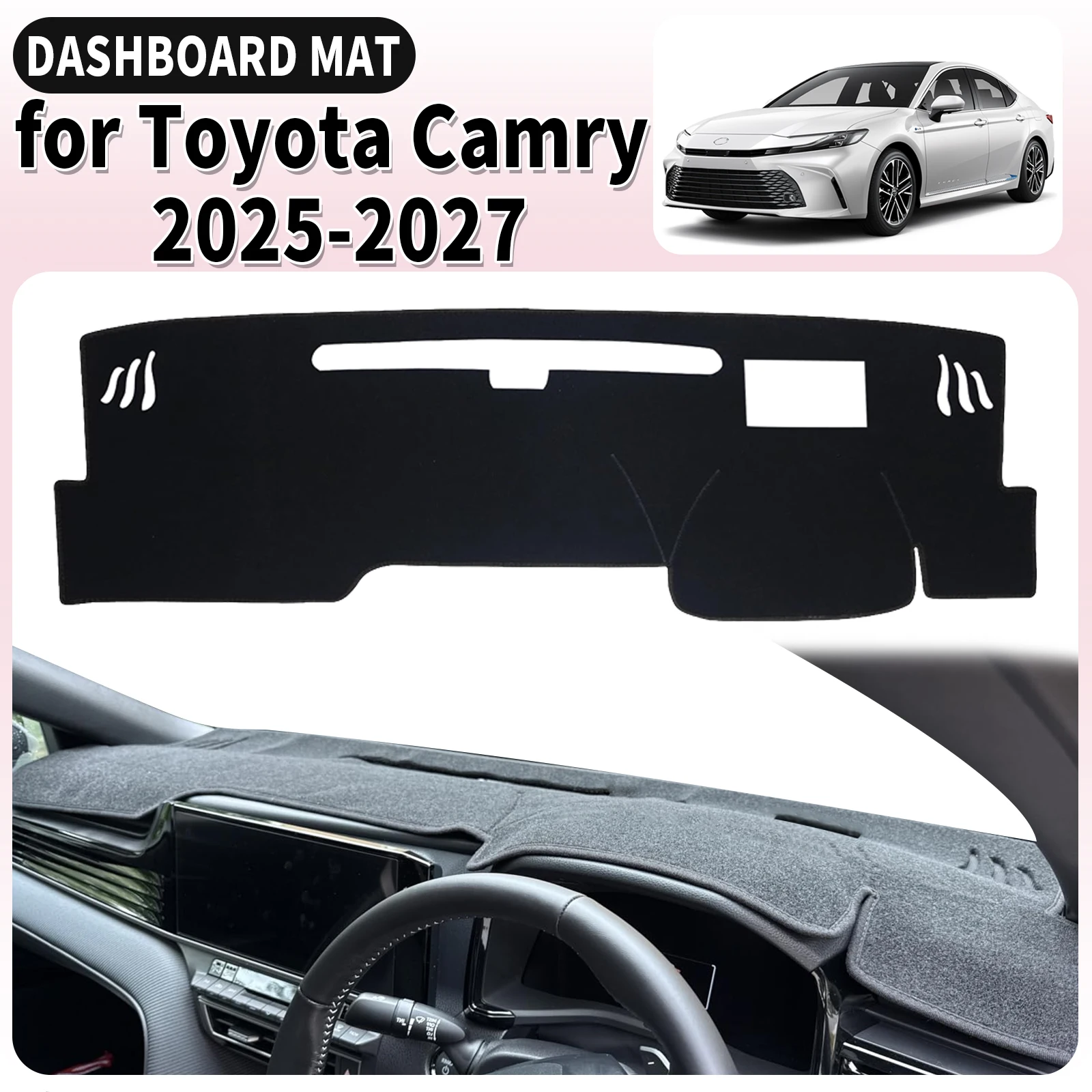 

fit for Toyota Camry 2025 2026 2027 XV80 Car Dashmat Dashboard Cover Pad Accessories DashMat Sunshade Protective Carpet