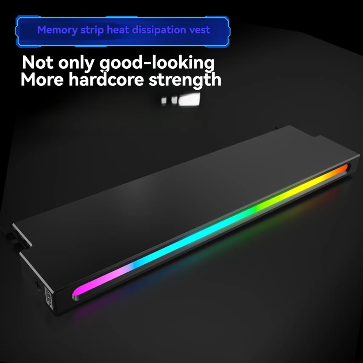 Universal Speicher Kühlkörper 5V 3PIN ARGB AURA Sync Speicher Modul Kühler DDR3 DDR4 DDR5 RAM Computer Zubehör Schwarz