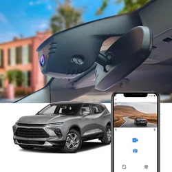 Dash Cam for GM Chevy Chevrolet Blazer RS V6 3rd Gen 2019 2020 2021 2022 2023 2024, Fitcamx 4K WIFI Camera OEM Car DVR Dashcam