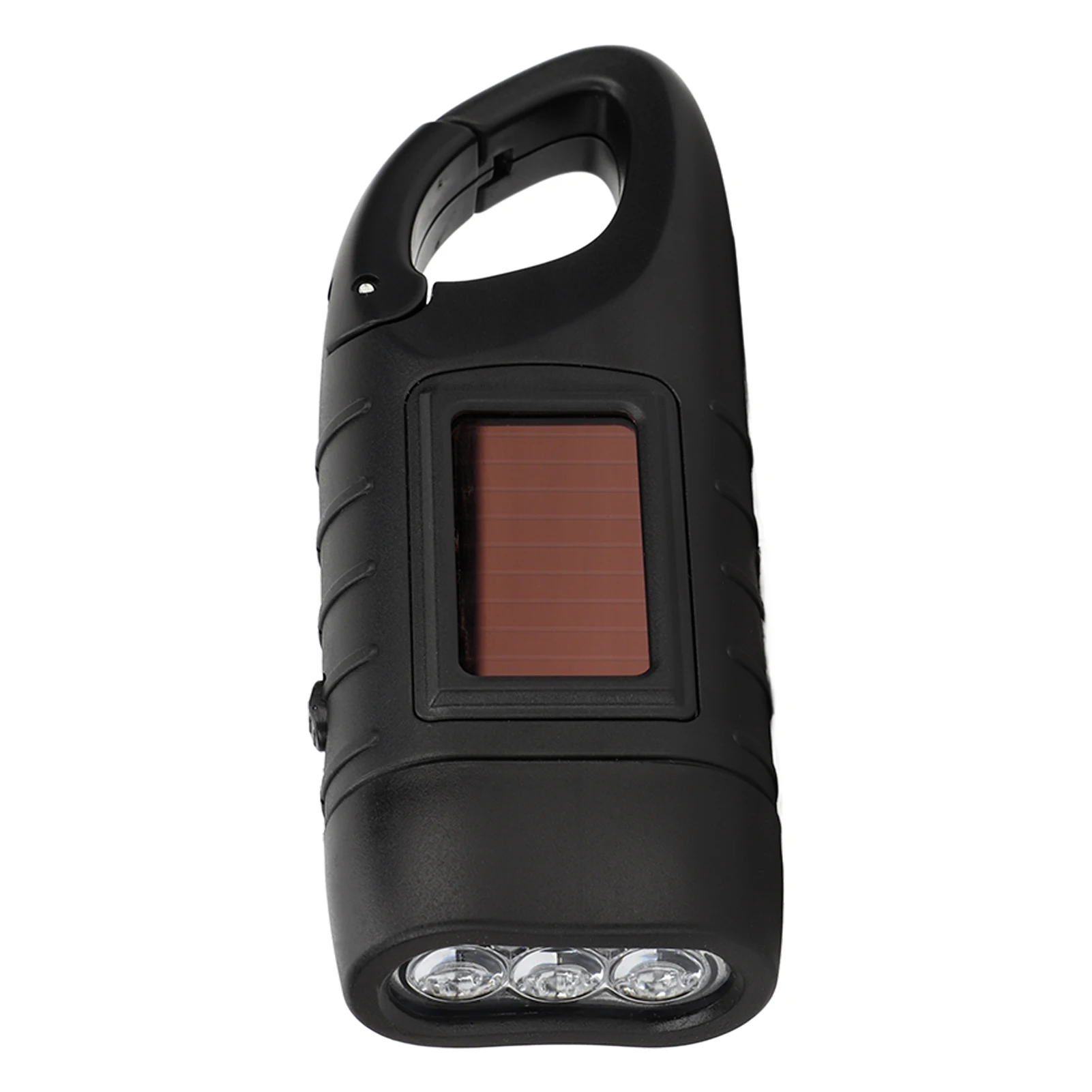 

Hand Crank Solar Powered Flashlight Emergency Rechargeable LED Flashlight Self Powered Charging Torch Survival Gear Khaki