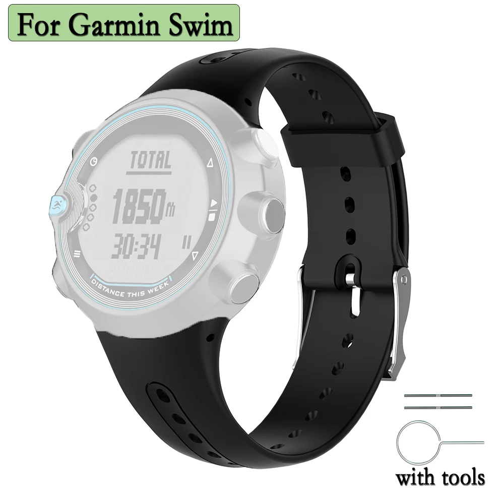 For Garmin Swim Original Wrist Strap Watch Band With Tools Accessories Replacement Bracelet Adjustable Belt Correa