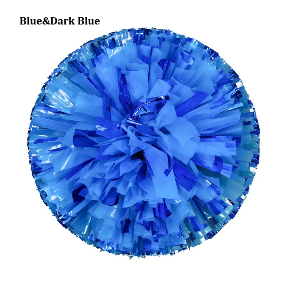 

28cm Game Pom Poms Multicolors PET Cheap Practical Cheerleading Come On Props Dance Party Concert Decorator