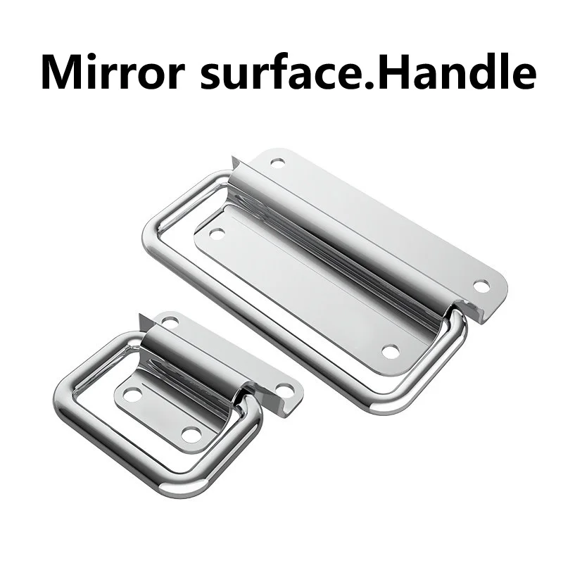 Mechanical and Electrical Handle Mirror Rolling Plastic Box Pulling Ring Wooden Box Flexible Handle Industrial Machinery Handle
