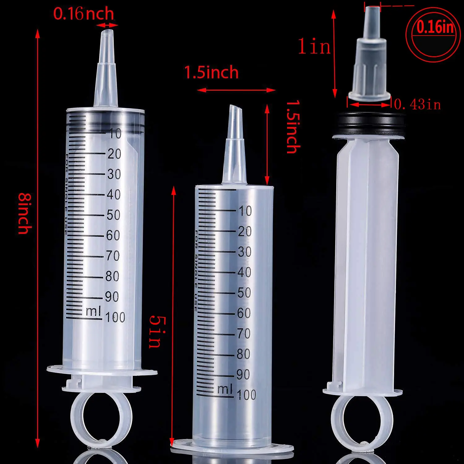 Large Capacity Syringe Reusable   Plastic Pump Nutrient  Health Measuring Syringe pumping oil feeding enema glue filling