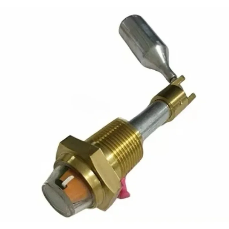 Screw air compressor floating ball oil level gauge brass thread oil sight glass liquid level indicator