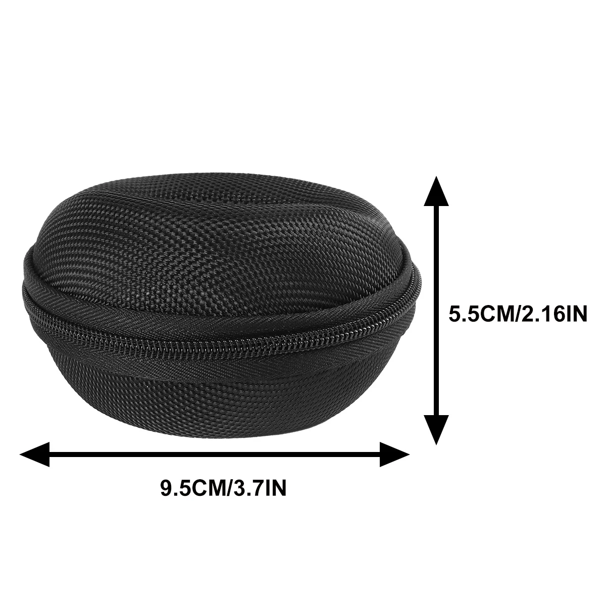 

Single Zipper Eva Watch Box Black Portable Travel Case Soft Interior Watch Storage Box for Men Outdoor Home Jewelry Organizer