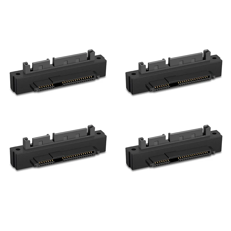 

ABT-4PCS SFF-8482 SAS «мама» на SATA «папа» 15-контактный адаптер с изогнутой головкой, угол 90 градусов, преобразователь для кабеля материнской платы