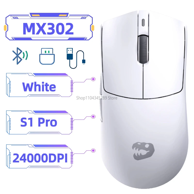 

Lightweight Wireless Gaming Mouse 16000DPI 1000Hz Polling Rate 3 Connection Types DPI Fine Tune Comfortable Grip TTC