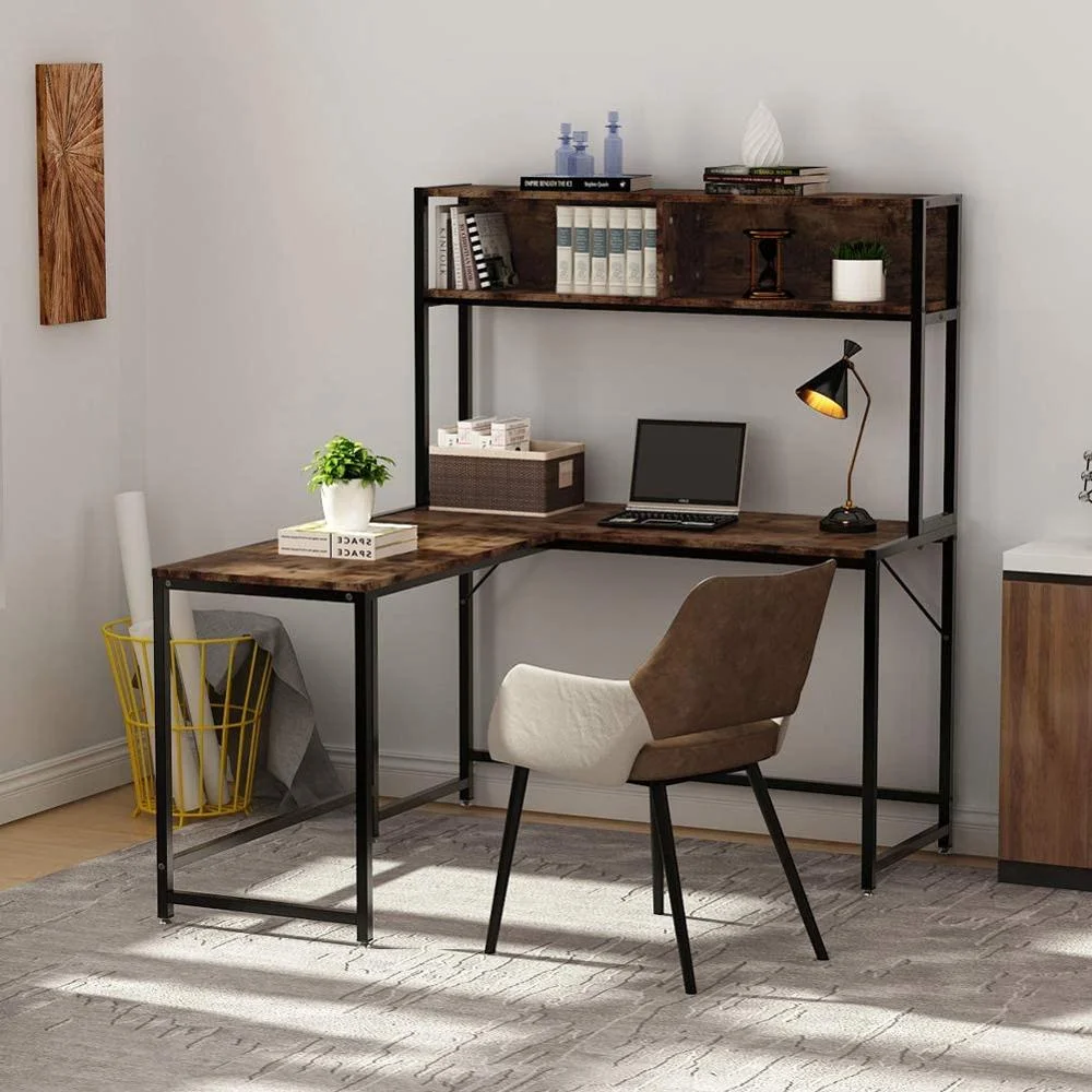！@Combohome Office L-Shaped Desk Study Writing Table Computer Workstation Corner Computer Desk