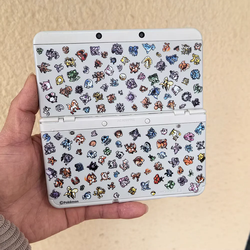 NEUE 3DS-Konsolen-Ersatzhülle Pokémon erste Generation Illustrationen neue 3ds-Ersatzhülle AE-Hülle