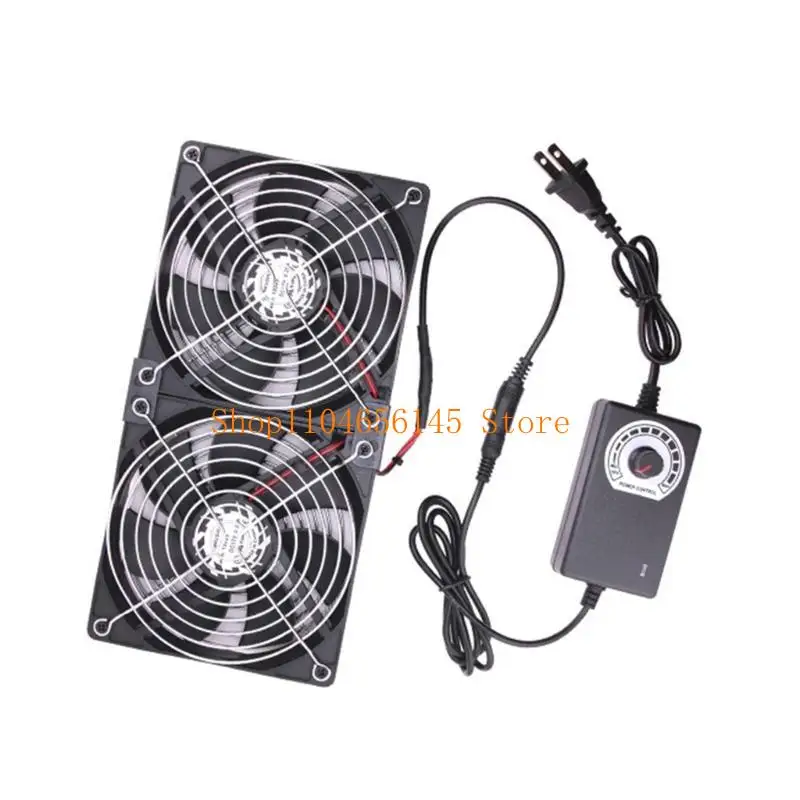 

5asd 120mm 100-240V Double USB Fan for Efficient Heat Dissipation 2750RPM, 20CFM