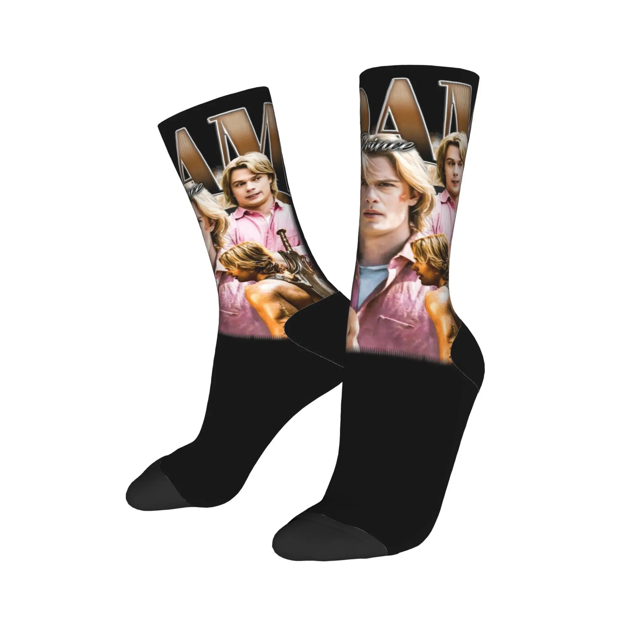 Fashion Nicholas Galitzine as Adam Prince Vintage 90s Football Socks  Polyester Long Socks for Women Men Sweat Absorbing