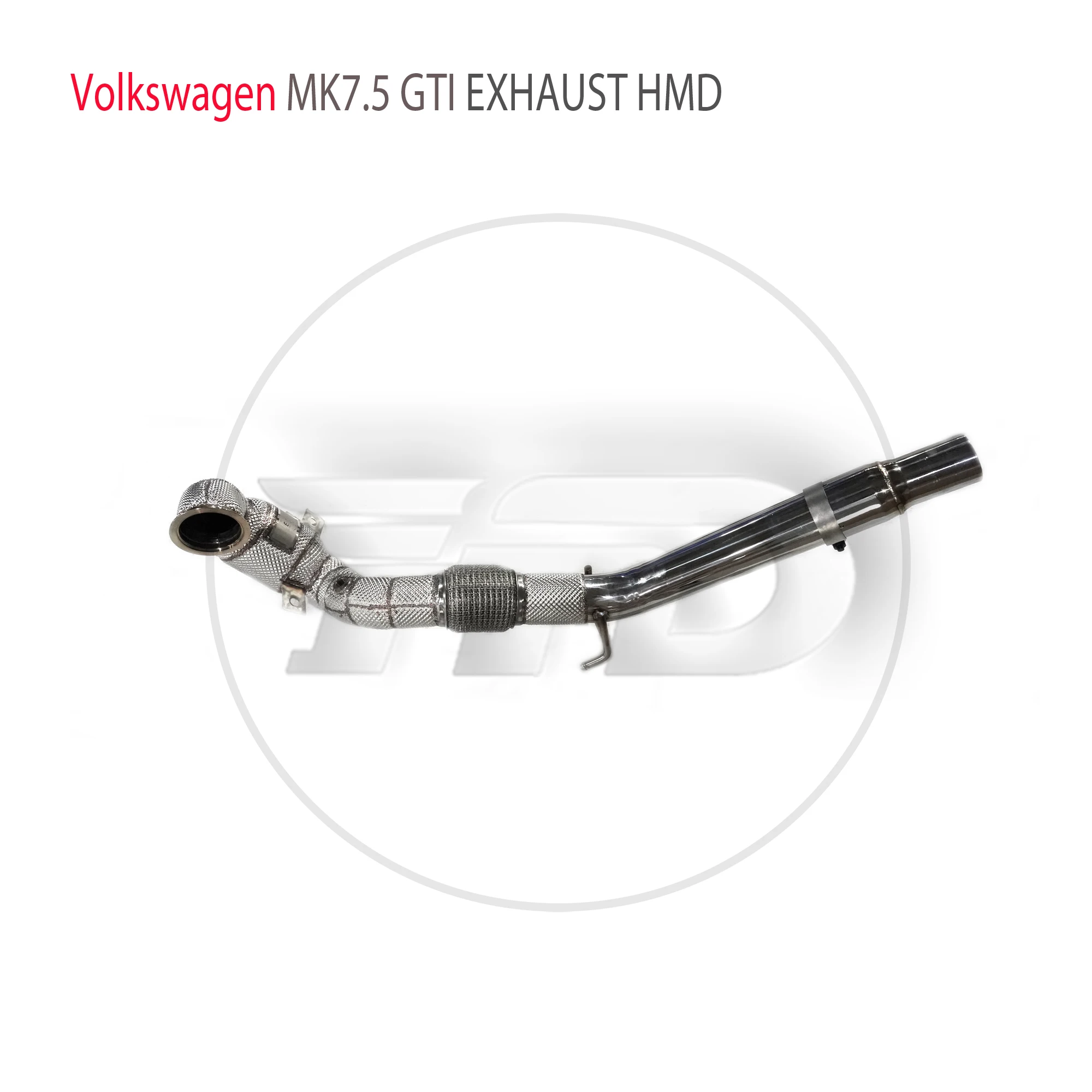 HMD Car Accessories Exhaust Downpipe Manifold For Volkswagen VW Golf 7.5R With Catalytic Converter Header Catless Pipe