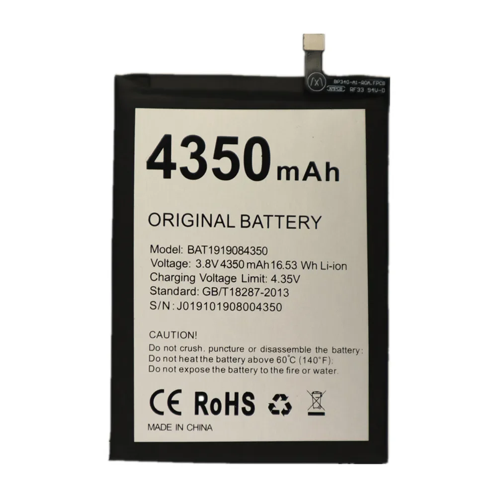 4350mAh 100% Original Battery BAT1919084350 For DOOGEE N20 Pro N20Pro N20 Pro Mobile Phone Bateria Fast Shipping