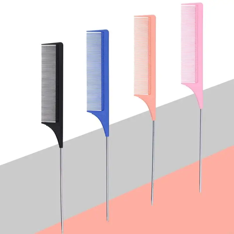 U0DE Tail Comb Odporne na ciepło grzebienie dokuczające narzędziem Pintail ze stali nierdzewnej