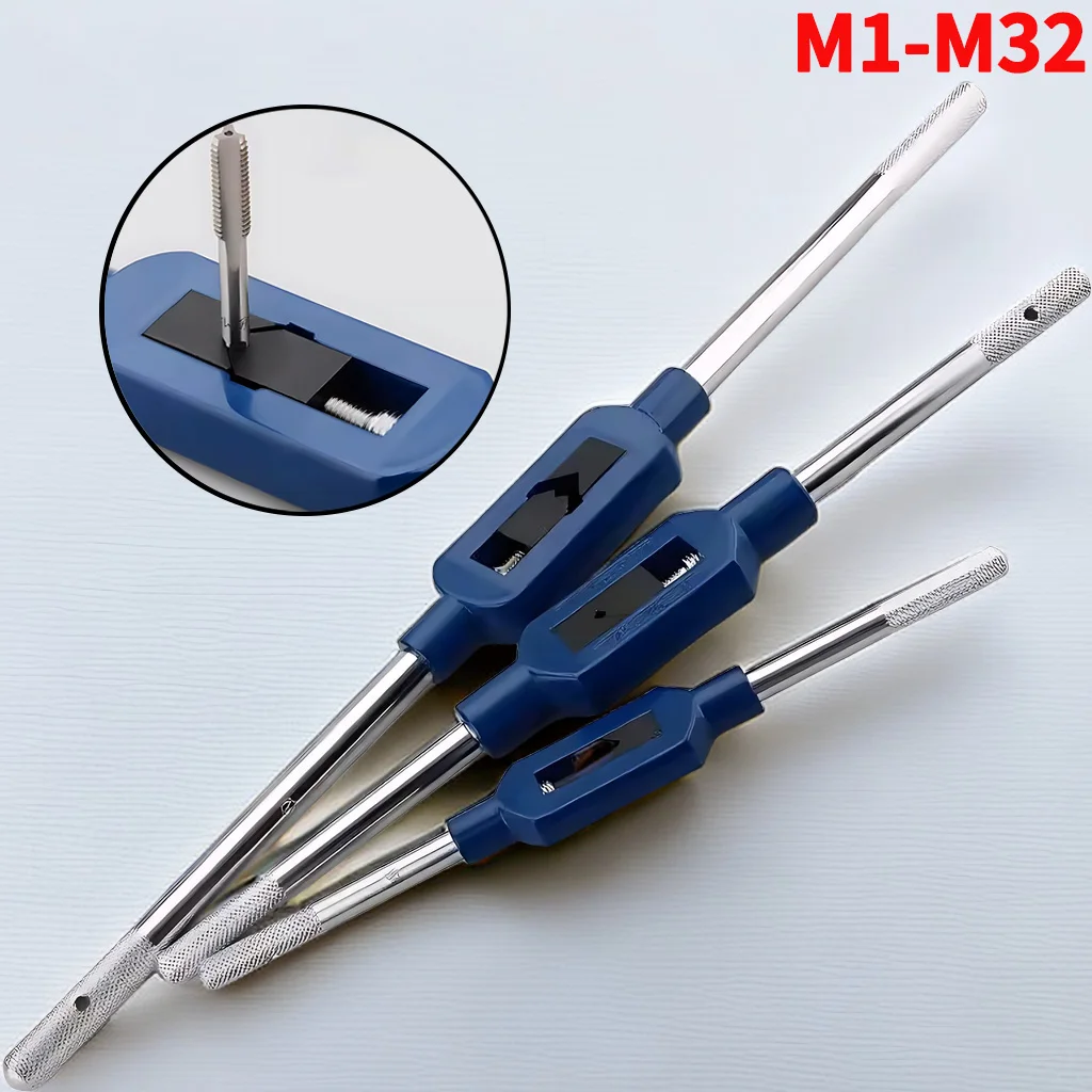 Adjustable Hand Tap Wrench Holder - High-Quality Zinc Alloy Build and Multi-Functional Applications for Tapping Threading Tools