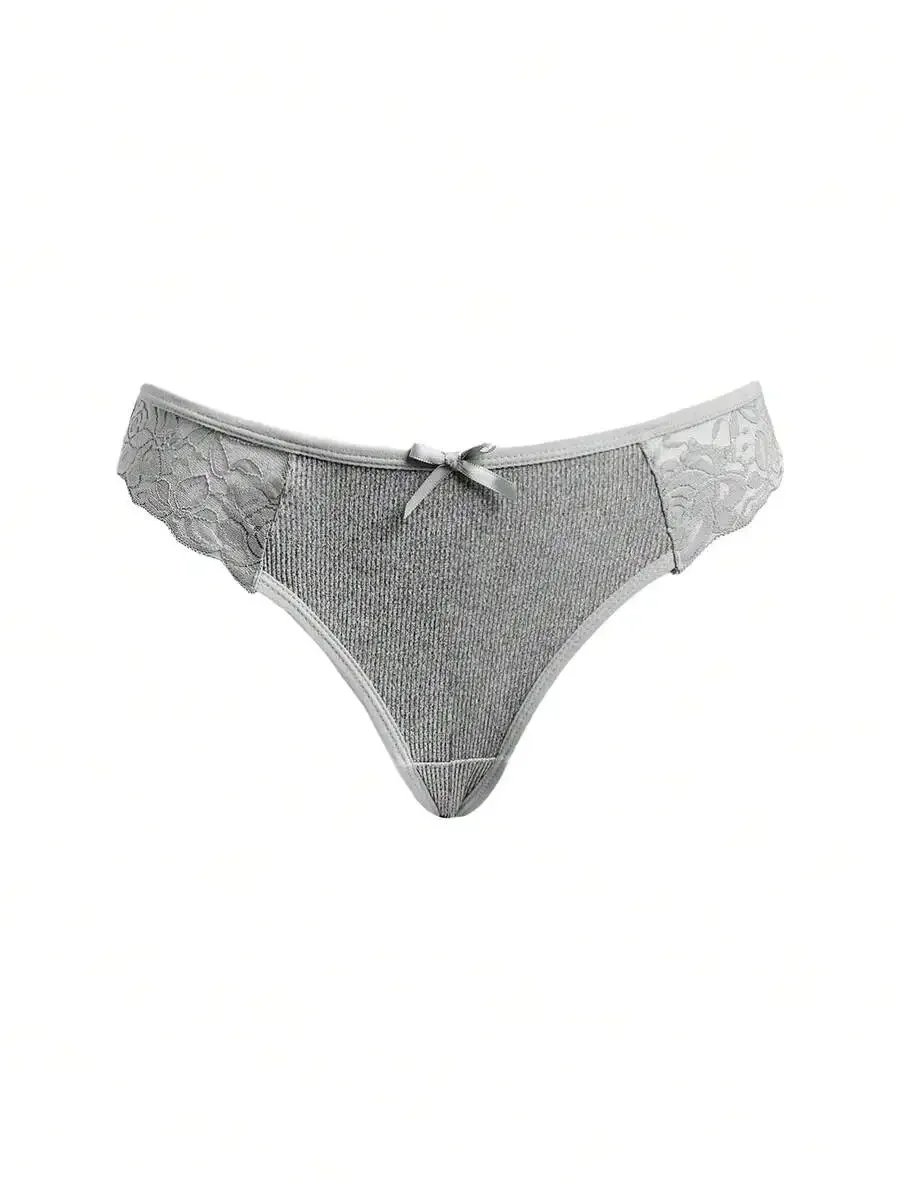 

Women Lace Patchwork Briefs Casual Simple Underwear
