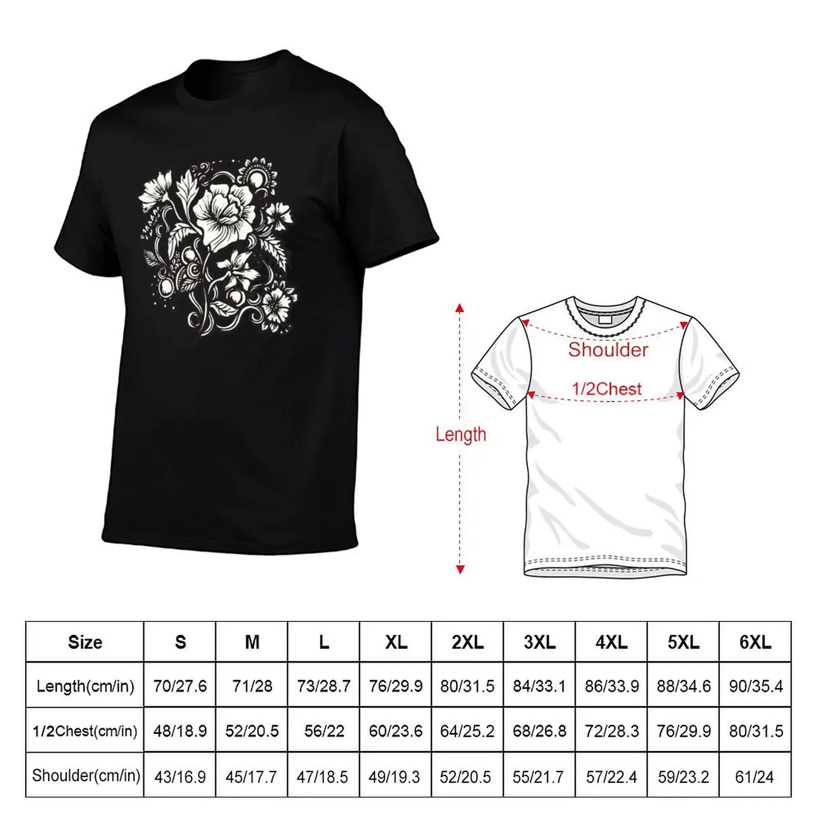 Bouquet T-Shirt custom t shirt vintage clothes essential t shirt Short sleeve tee mens t shirt graphic