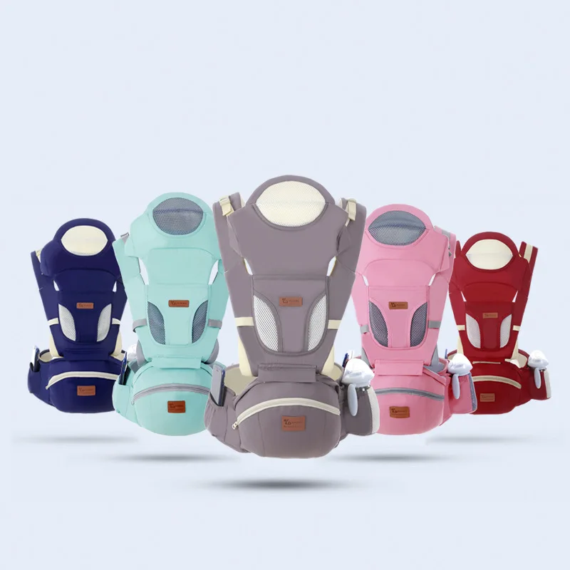 LazyChild Multifunctional Baby Carrier With Baby Waist Stool With Back Plate Head Guard Holding Baby Waist Stool Baby Carrier