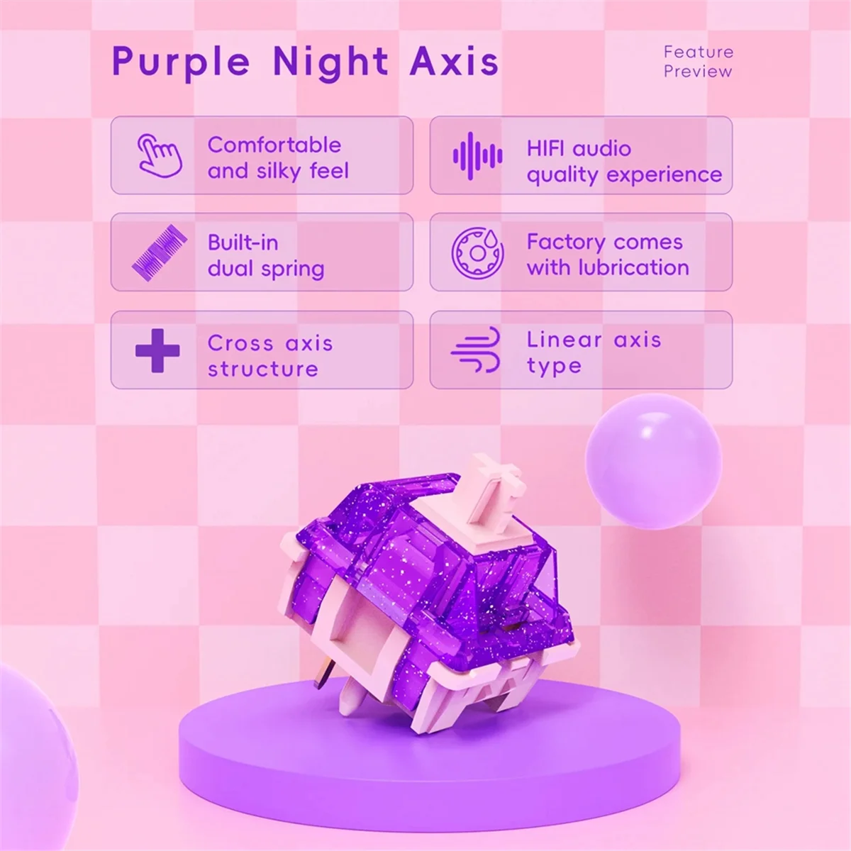 

Модернизированные 70 шт. F.S ночной вал шелковистые переключатели MX 5-контактные линейные