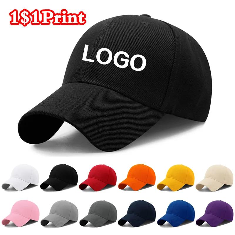 High end baseball cap customization logo neutral duckbill cap sun hat fashionable design personalized customization embroidery