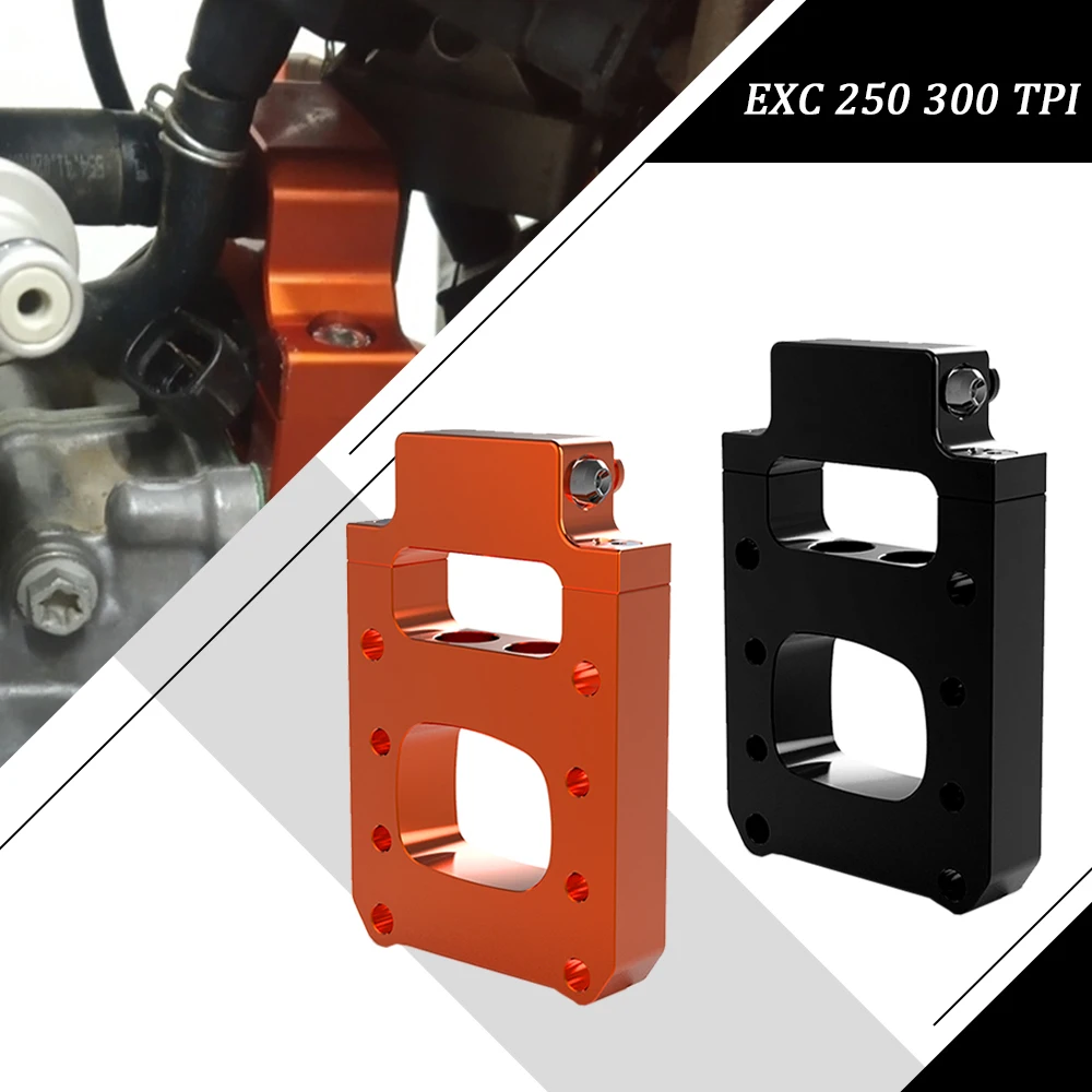 TPI Fuel Injector Relocation Block Kit For EXC XCW XC 150 250 300 TPI Six Days Sixdays 2018-2023 Dirt Bike Injector Relocator