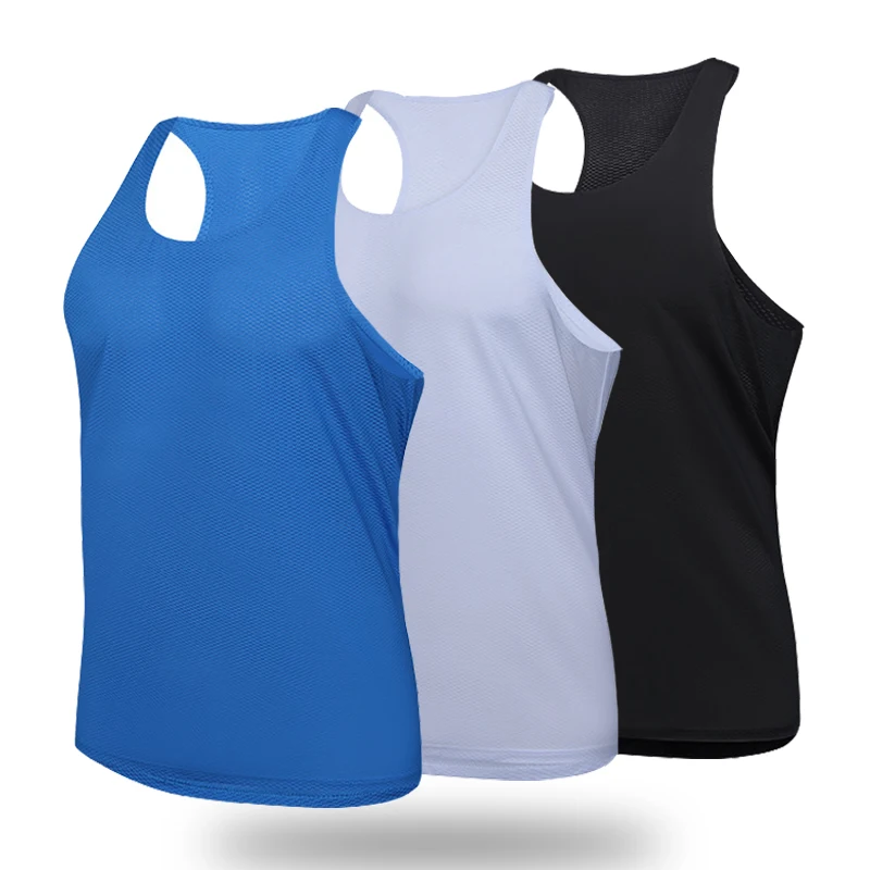 

(M-3XL)Quick Dry Sports Vest Summer Men Crossfit Singlet Camping Hiking Fishing Sleeveless Shirt Trekking Travel Tank Tops