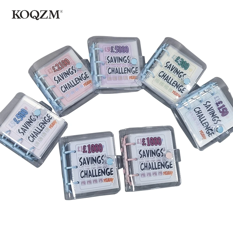 

Сберегающая книга для сбережений, компактная портативная книга для экономии денег на 1000 фунтов, блокнот для экономии наличных, бюджетная книга для хранения денег