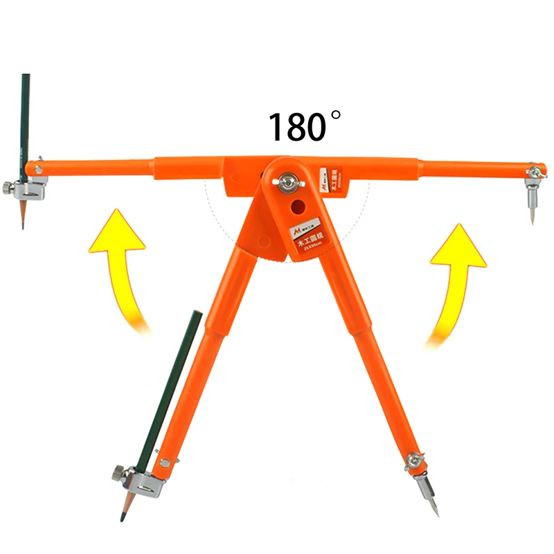 Professional Woodworking Pencil Compasses Line Marking Gauge Adjustable Dividers For Marking Scriber Compass Carpenter Tools