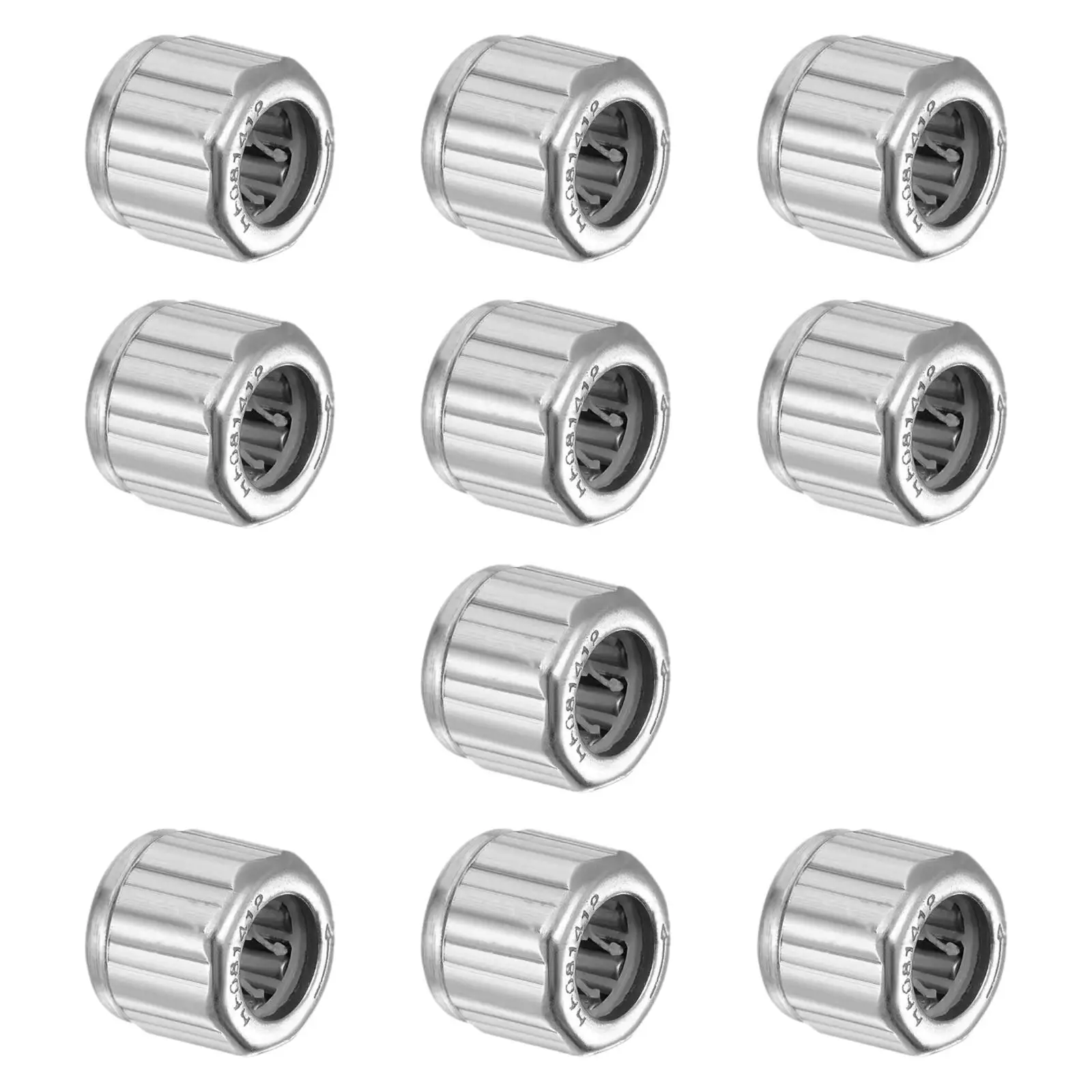 10 Pieces Generic Needle Stainless Steel Deep Groove Ball Bearings Easy to Install Silver Rolling Bearings for Power Tools