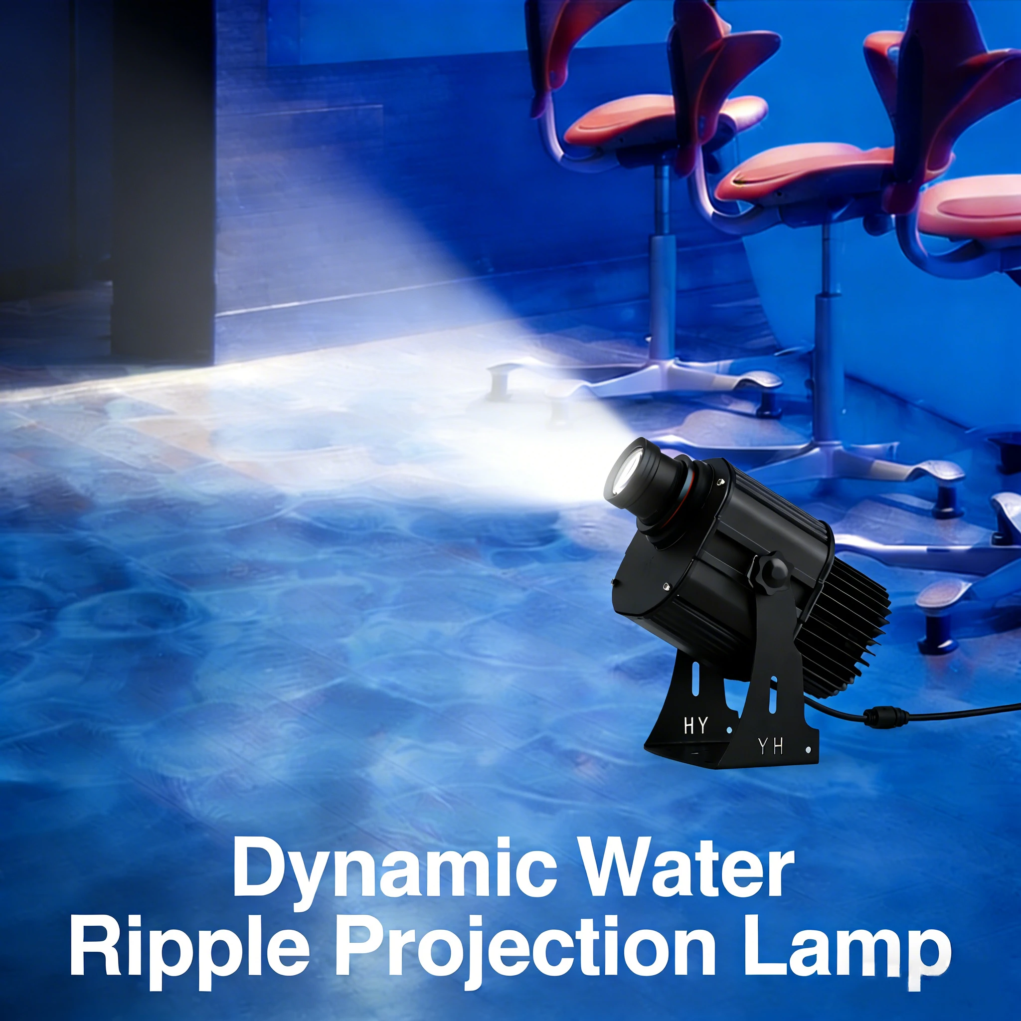 

Светодиодный проектор водных волн для улицы, водонепроницаемый, динамический эффект океанских волн для сцены, виллы, рождественской вечеринки, сада, спальни, праздничного декора