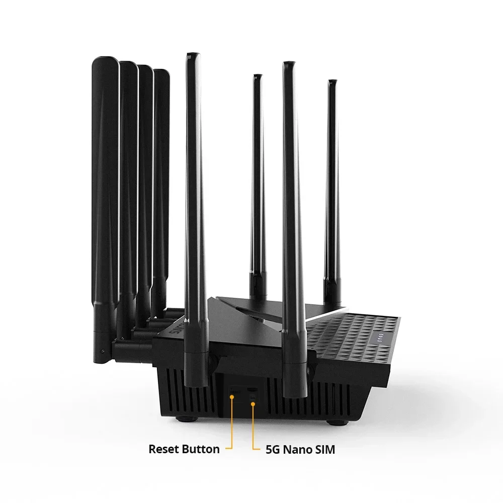 Hot selling 5G High speed Internet WiFi Router SA NSA WiFi 6 Dual band AX3000 SMA Antenna FEM enhances WiFi signal Modem 5G