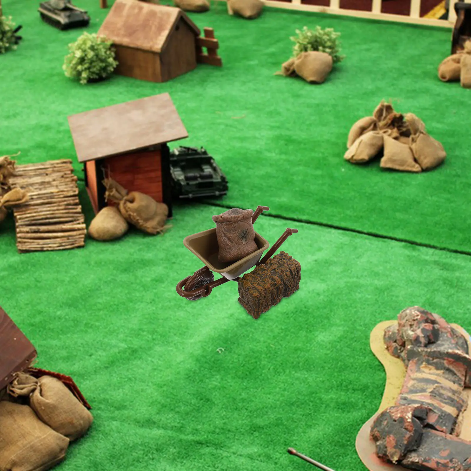 

Набор миниатюрных сельскохозяйственных инструментов: украшения для микроландшафта, маленькие тюки сена, аксессуары для творческих игр