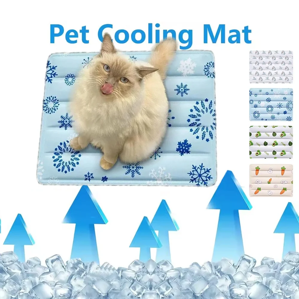 

Comfortable Dog Cooling Mat Summer Pet Fill Cold Pad Ice Crystal Gel for Small Big Dogs/cat Pet Accessories Durable Cat Ice Pad