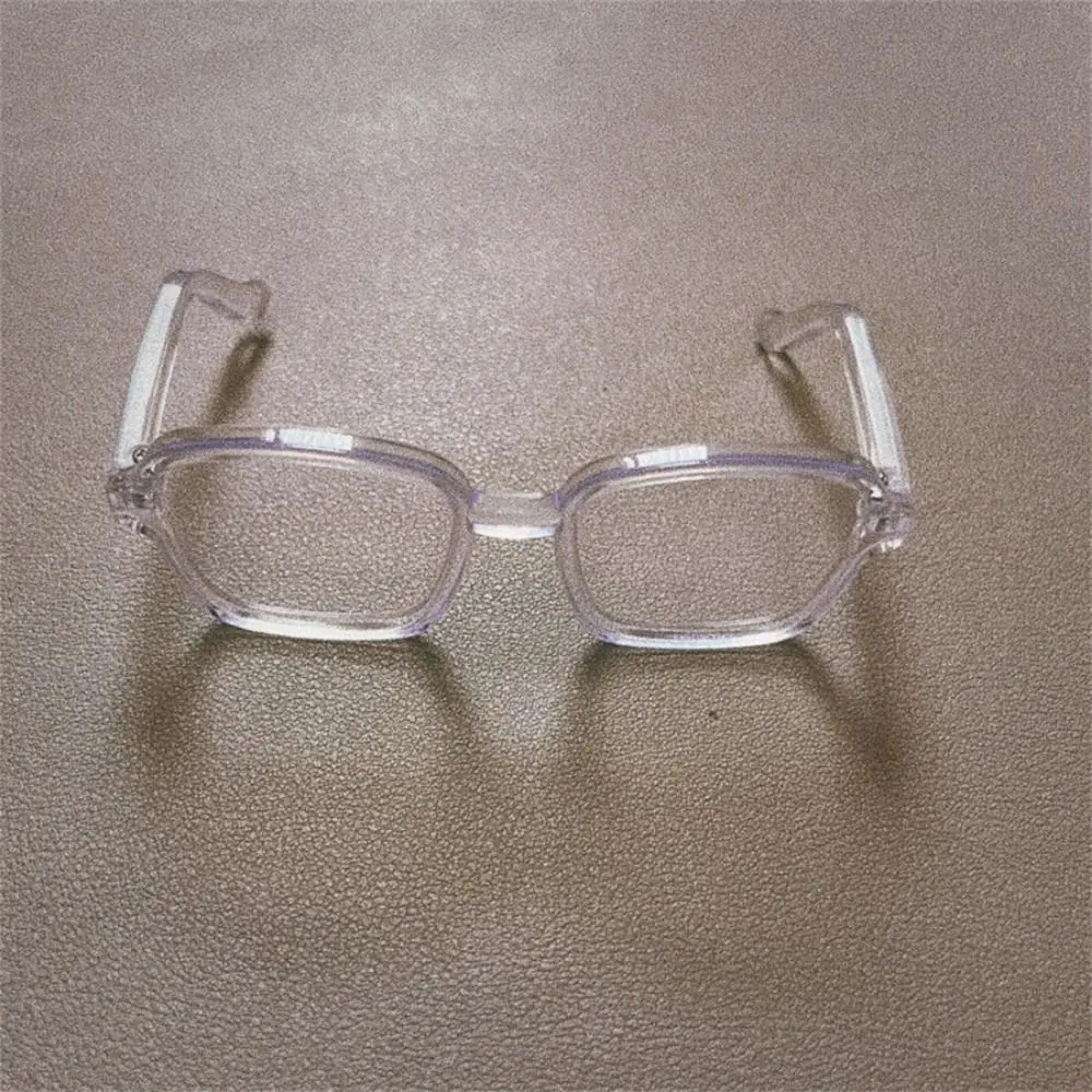 

Кукла в квадратной оправе, полурамка, очки, украшение для лица, модель, мини-мягкая кукла, гарнитура, мини-игрушка без линз