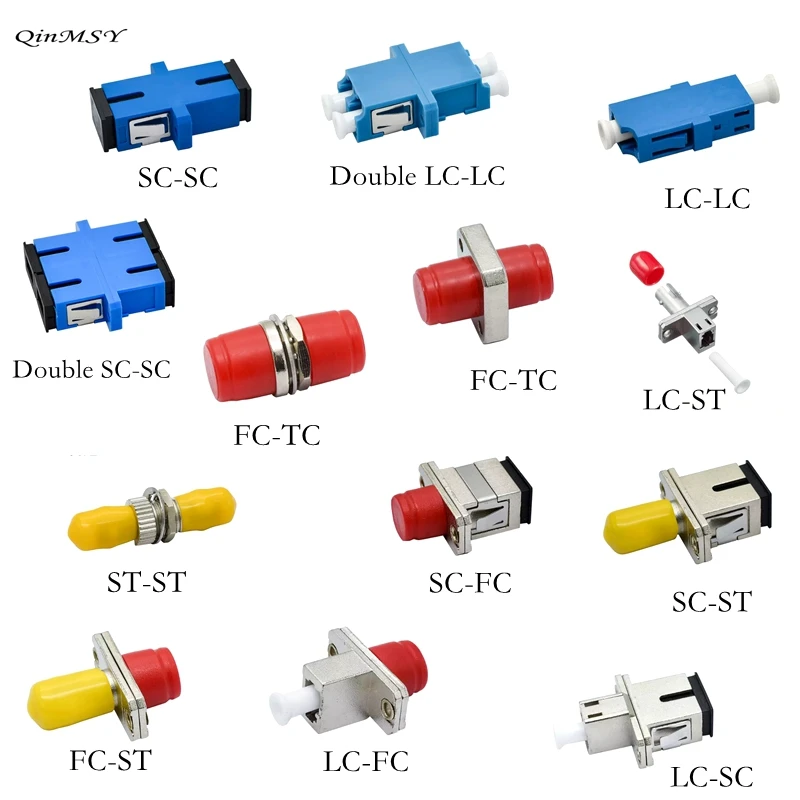 10PCS/1Set Optical Fiber Adapter Butt Joint Simplex SC Flange FC LC ST Coupler Carrier Grade Optical Brazing Connector Adapter