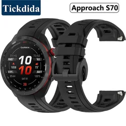 Strap for Garmin Approach S70 47mm 42mm Silicone Smart Watch Band for Garmin Approach S70 Outdoor Sports Wrist Strap