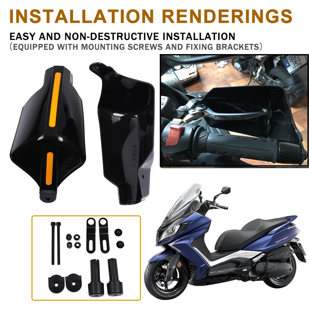 For KYMCO Xciting S400 400 DOWNTOWN 250 350 NIKITA X-TOWN Motorcycle Accessories Handguard Handlebar Hand Shield Guard Protector