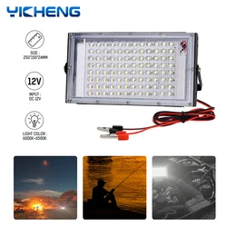 DC12V LED Floodlight 50W 100W Electric Clip Charger LED Emergency Lamp LED Spotlight Outdoor Lighting For Camping Hiking Working