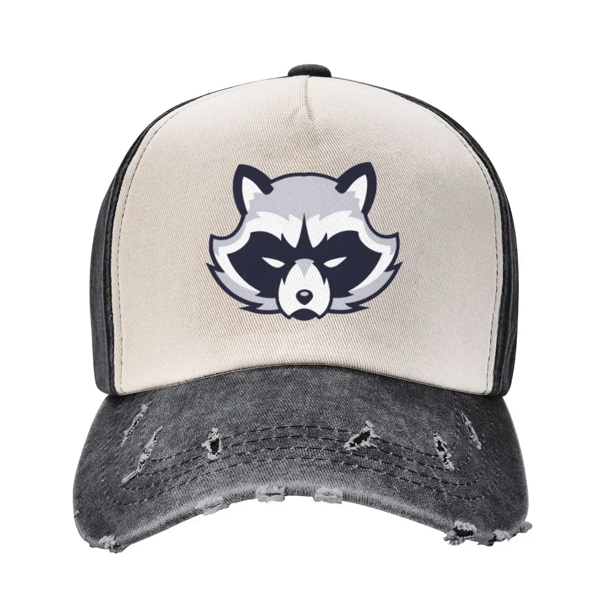 

raccoon head Baseball Cap Golf Beach Bag Fishing cap Bobble Hat Women Caps Men's