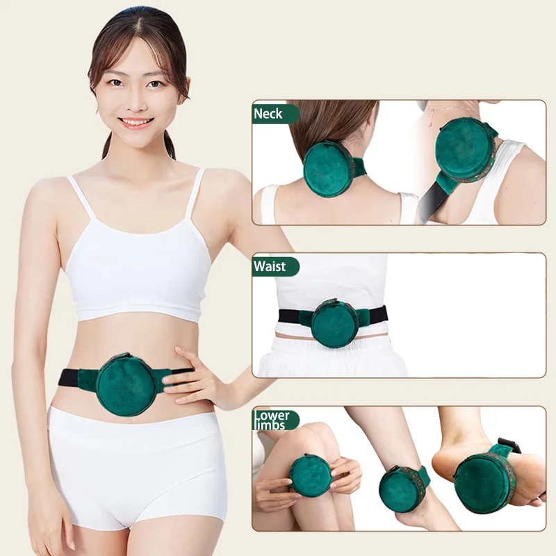 Portable Iron Moxibustion Box Smokeless Heating Pad for Abdomen Warmth, Warm Massage Relaxation, Comfort, Natural Moxa Wellness