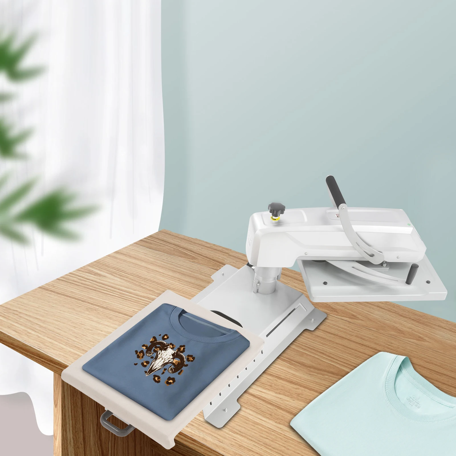 

Машина для горячего тиснения встряхивающей футболке, регулируемое давление и температура, машина для горячего прессования с таймером для магазинов дома и рукоделия