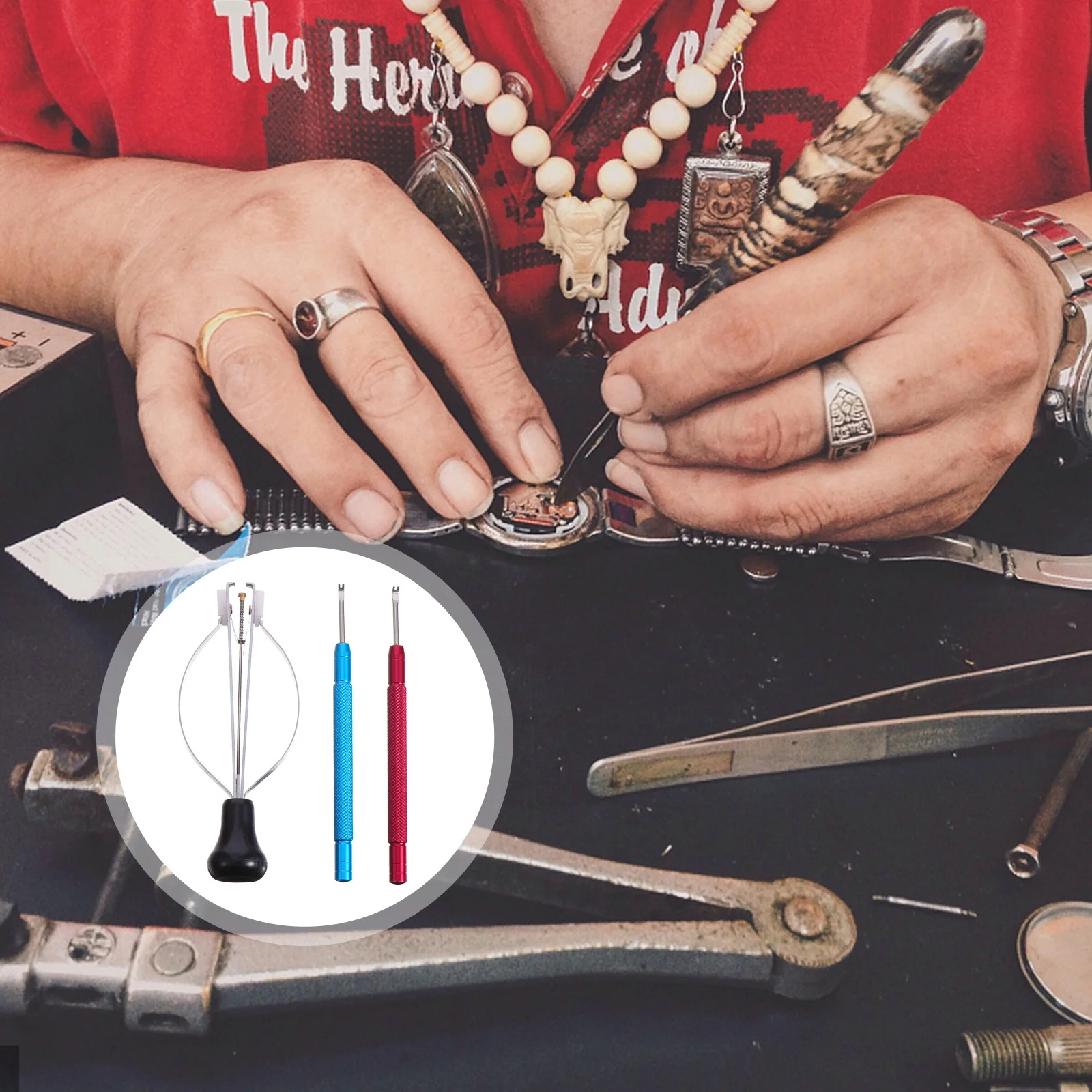 

3 pcs Watch Needle Picker Tool Nonslip Grip Removal Repair Kit Hour Minute Clamp Lifter Holsters Disassembling Tools